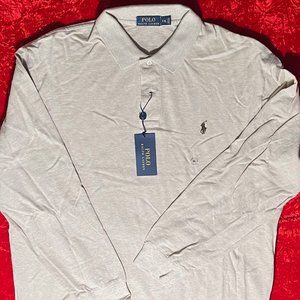 Polo by Ralph Lauren LS Tan Polo Shirt XXL
